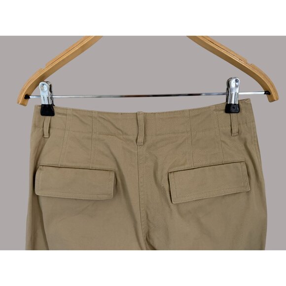 Theory Womens Classic Cotton Blend Khaki Pants Size 2 With Back Flap Pockets & B - Picture 6 of 9